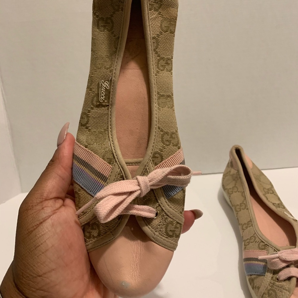 Vintage Gucci monogrammed leather  trainers